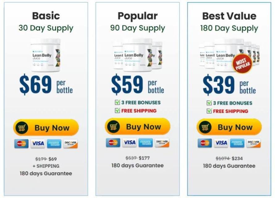 Ikaria Lean Belly Juice total order cost for weight loss electrolyte powder